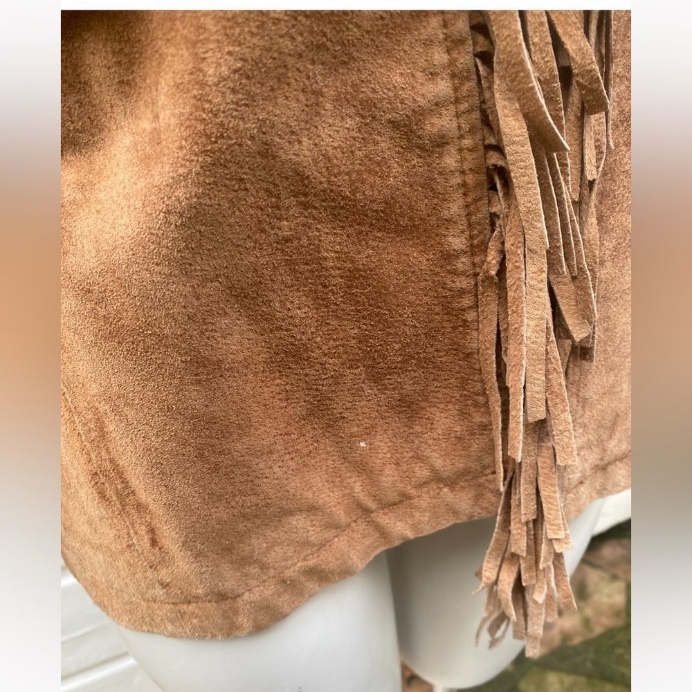Boho Fringe 100% Live a Little Suede Fringe Jacket size medium - Picture 5 of 8
